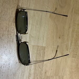 Ray-Ban Men's Oval Sunglasses in Olive Green with Black Frames